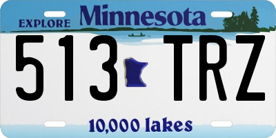 MN license plate 513TRZ