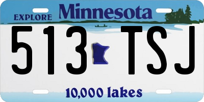 MN license plate 513TSJ