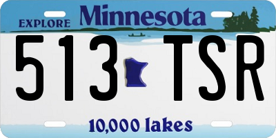 MN license plate 513TSR