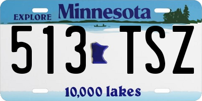 MN license plate 513TSZ