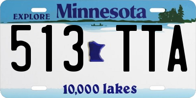 MN license plate 513TTA