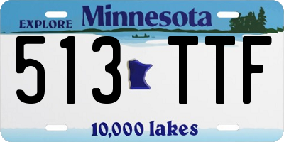 MN license plate 513TTF