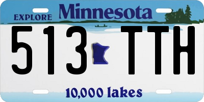 MN license plate 513TTH