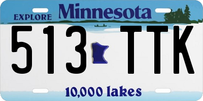 MN license plate 513TTK