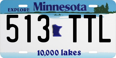 MN license plate 513TTL