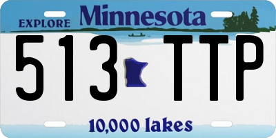 MN license plate 513TTP