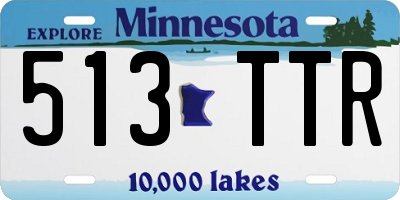 MN license plate 513TTR