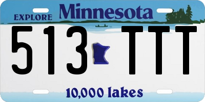 MN license plate 513TTT