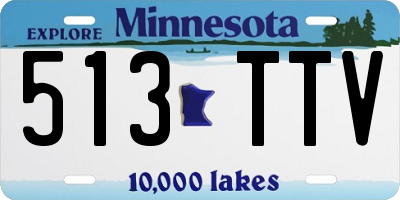 MN license plate 513TTV