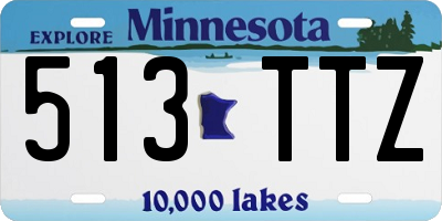MN license plate 513TTZ