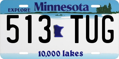MN license plate 513TUG