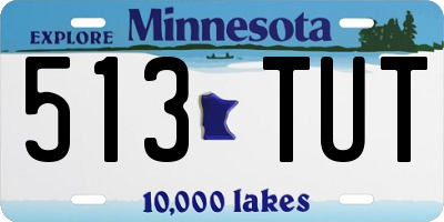 MN license plate 513TUT