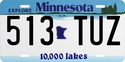 MN license plate 513TUZ