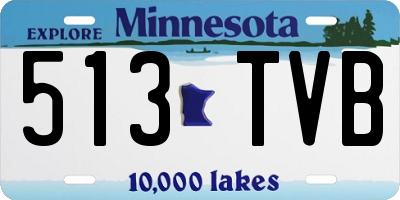 MN license plate 513TVB