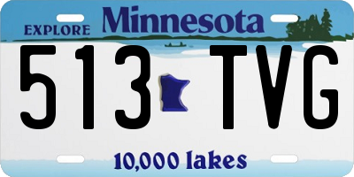 MN license plate 513TVG