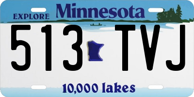 MN license plate 513TVJ
