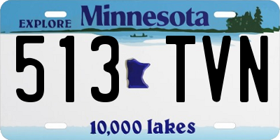 MN license plate 513TVN