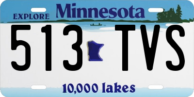 MN license plate 513TVS