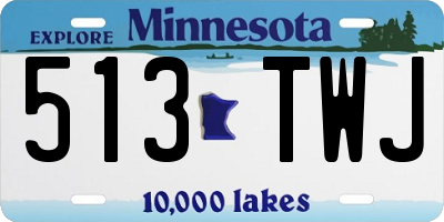 MN license plate 513TWJ