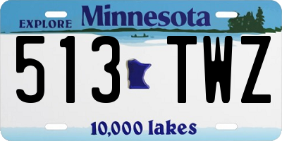 MN license plate 513TWZ