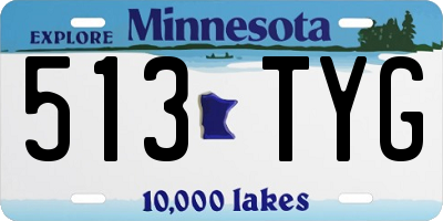 MN license plate 513TYG