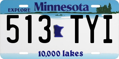 MN license plate 513TYI
