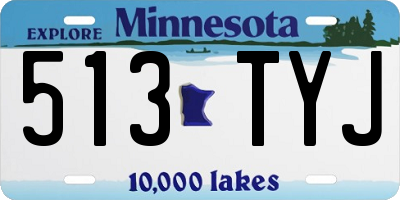 MN license plate 513TYJ