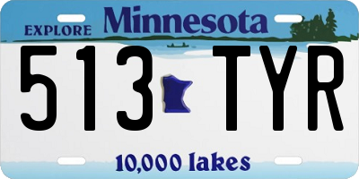 MN license plate 513TYR