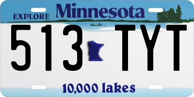 MN license plate 513TYT
