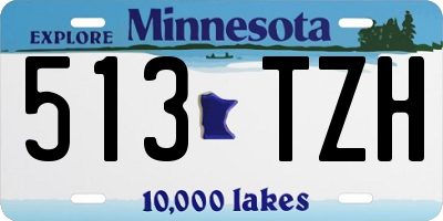MN license plate 513TZH