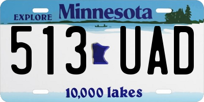 MN license plate 513UAD