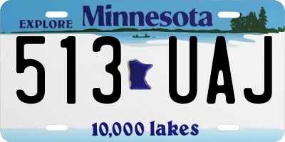 MN license plate 513UAJ