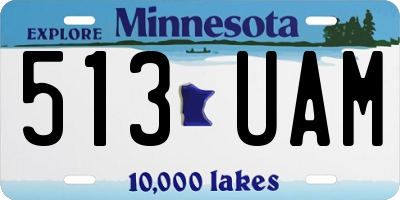MN license plate 513UAM