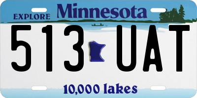 MN license plate 513UAT