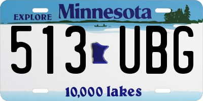 MN license plate 513UBG