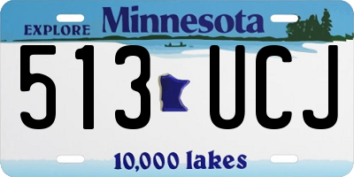 MN license plate 513UCJ