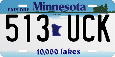 MN license plate 513UCK