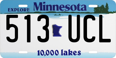 MN license plate 513UCL