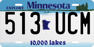 MN license plate 513UCM