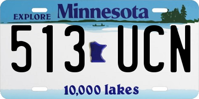 MN license plate 513UCN