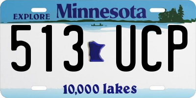 MN license plate 513UCP