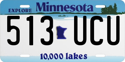 MN license plate 513UCU