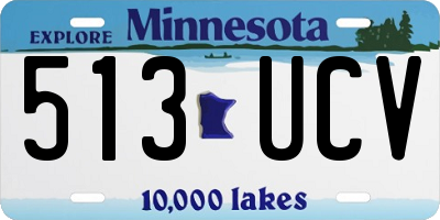 MN license plate 513UCV