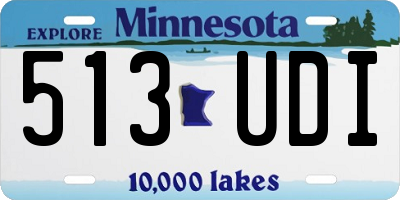MN license plate 513UDI
