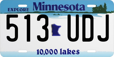 MN license plate 513UDJ