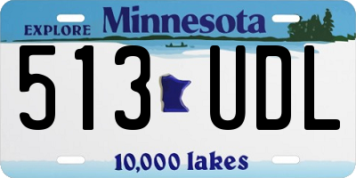 MN license plate 513UDL