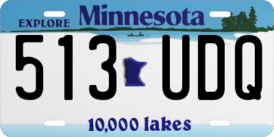 MN license plate 513UDQ