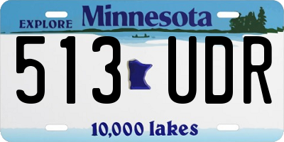 MN license plate 513UDR