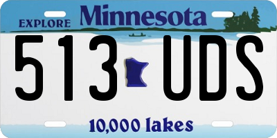 MN license plate 513UDS