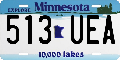 MN license plate 513UEA